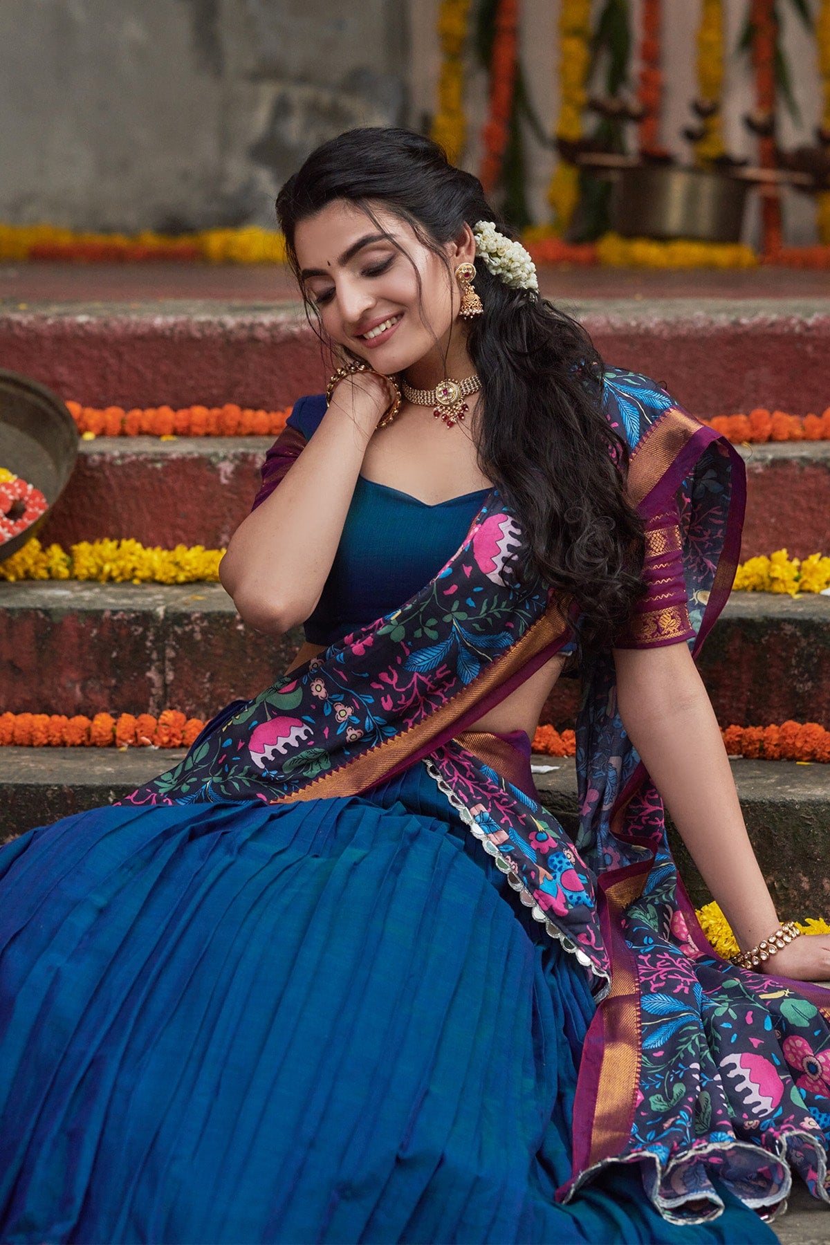 VISHNUKUND HANDLOOM LEHENGA SET BK695N