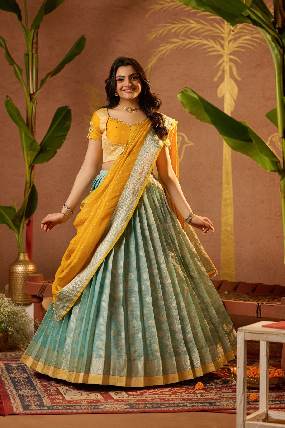 Aadhya Lehenga Set in Yellow PC1016N