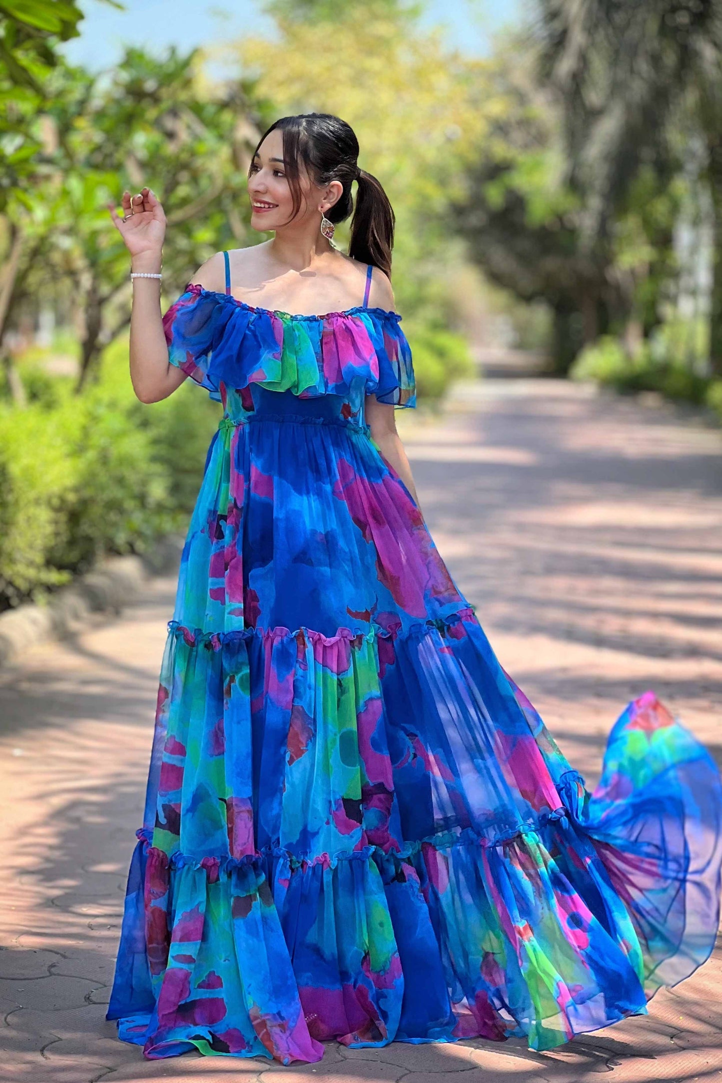 Blueberry Long Gown PC850