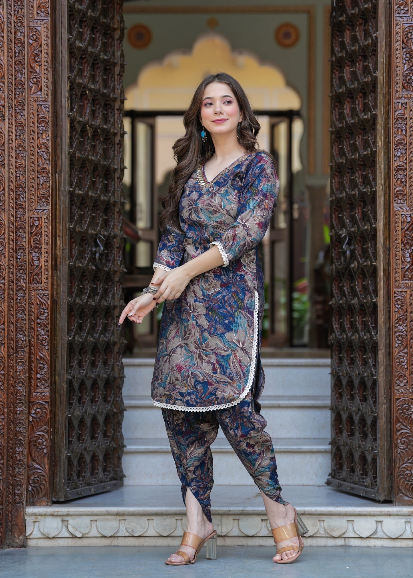 Ornate Dhoti Ensemble PC1435N