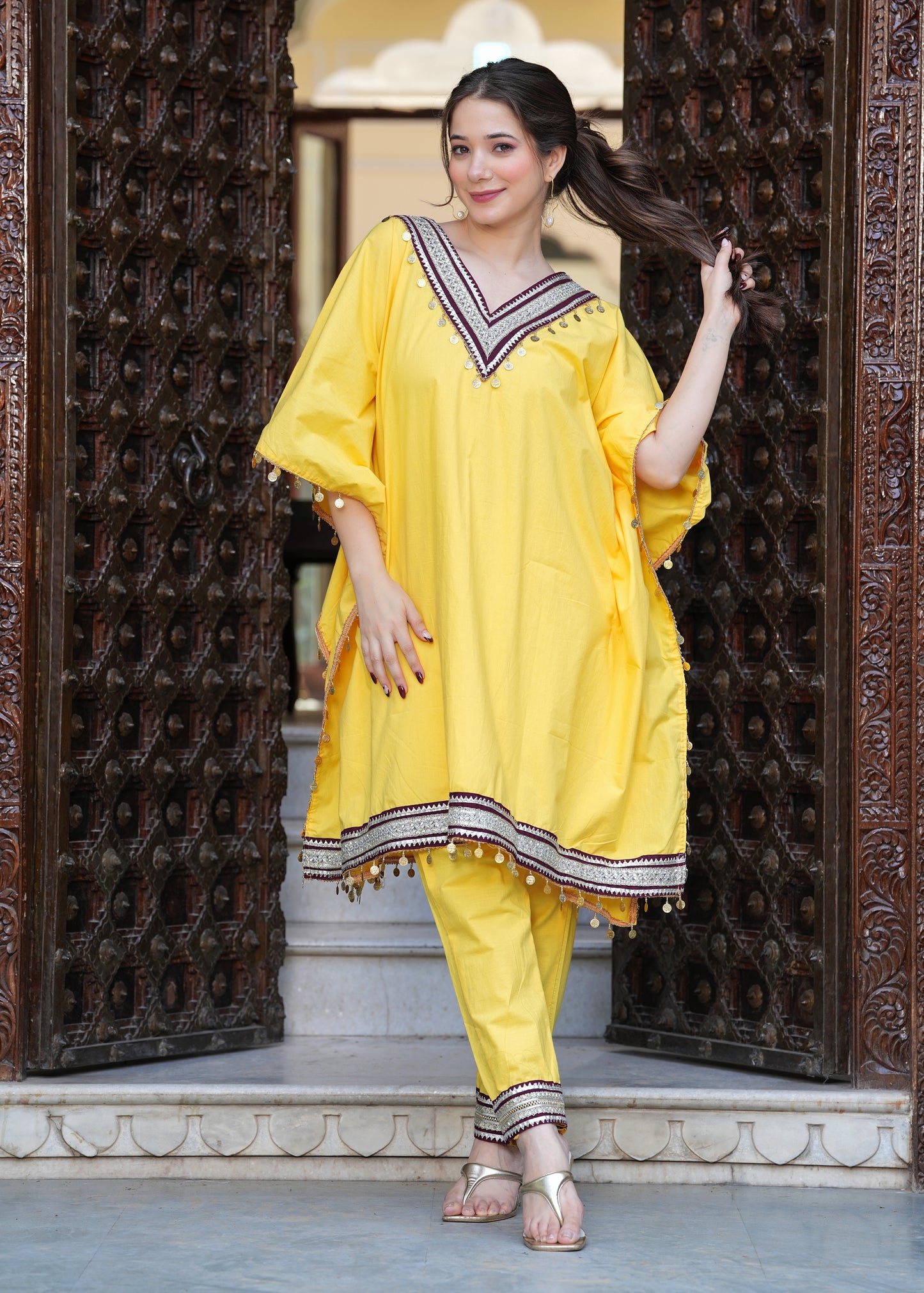 Golden Hour Glam Kaftan Set PC1434N
