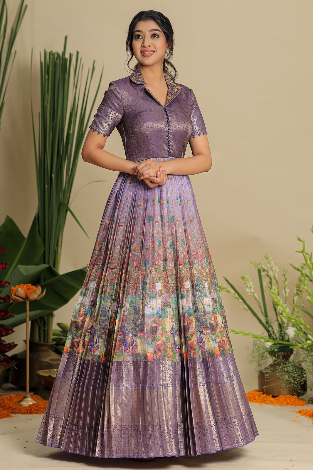 Vedika Kota Zari Pattu Dress PC806N