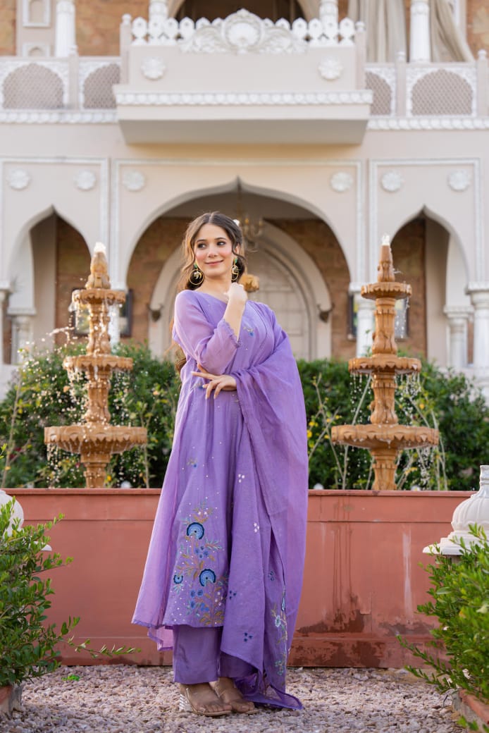 Lavender Bloom Suit Set