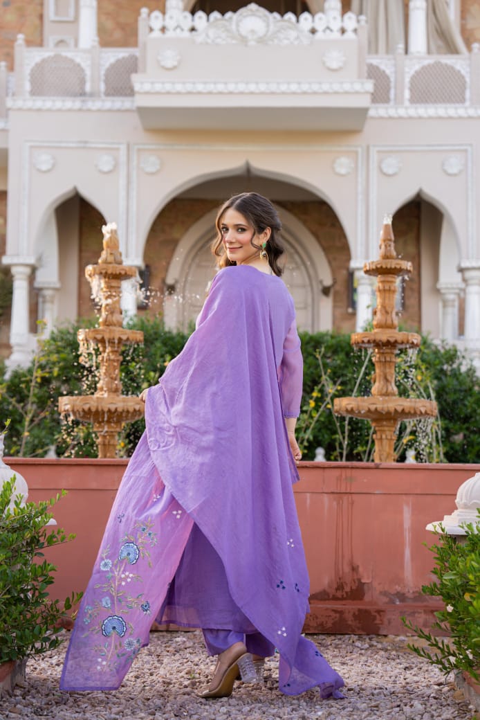 Lavender Bloom Suit Set