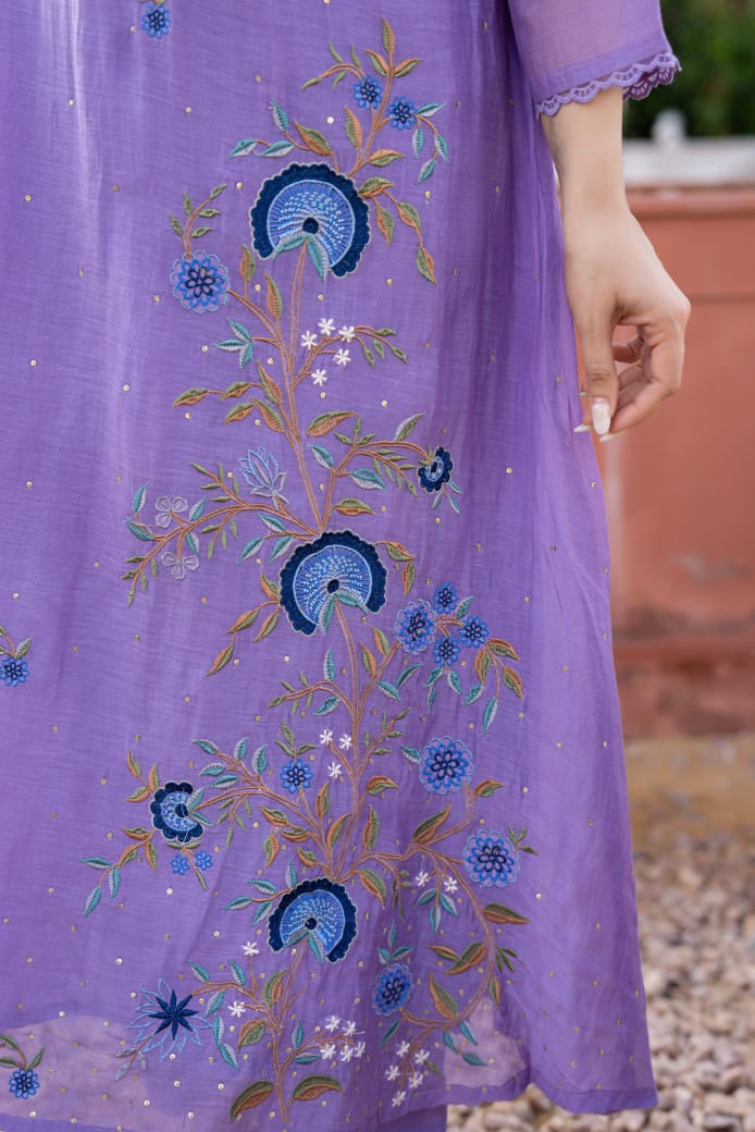 Lavender Bloom Suit Set