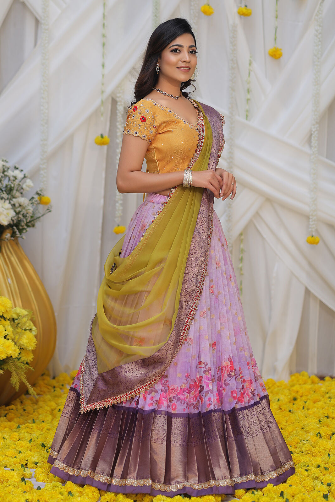 Sweet Pea Kota Zari Lehenga Set Pc792N