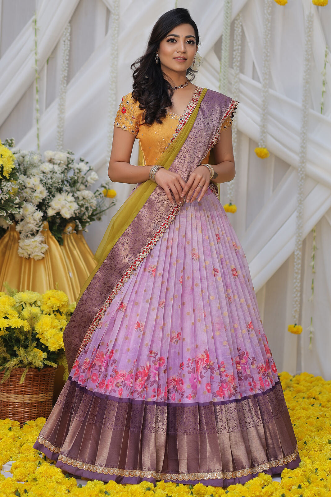 Sweet Pea Kota Zari Lehenga Set Pc792N
