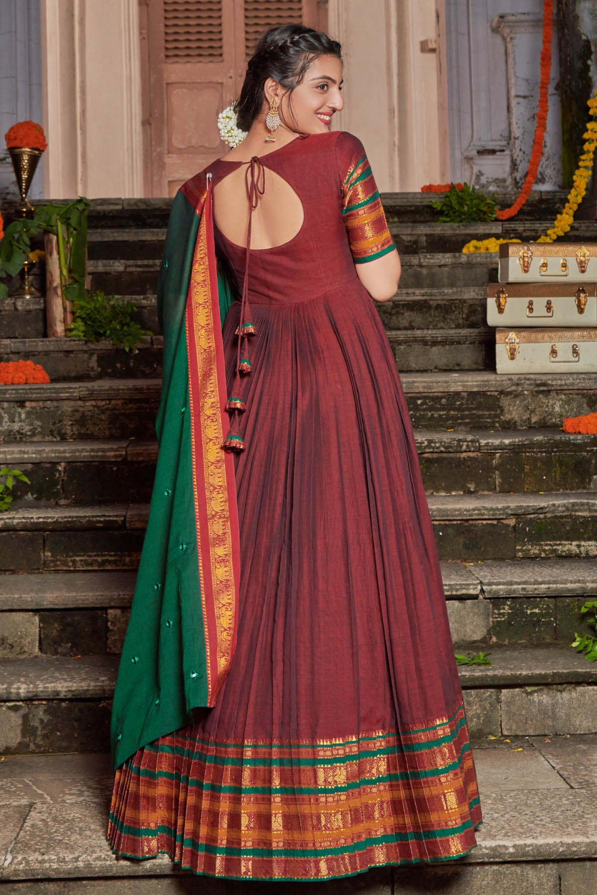 Merrun Handloom Anarkali Dress BK681N