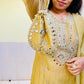 Salsa Tissue Mirror Work Suit Set with Matching Potli Bag