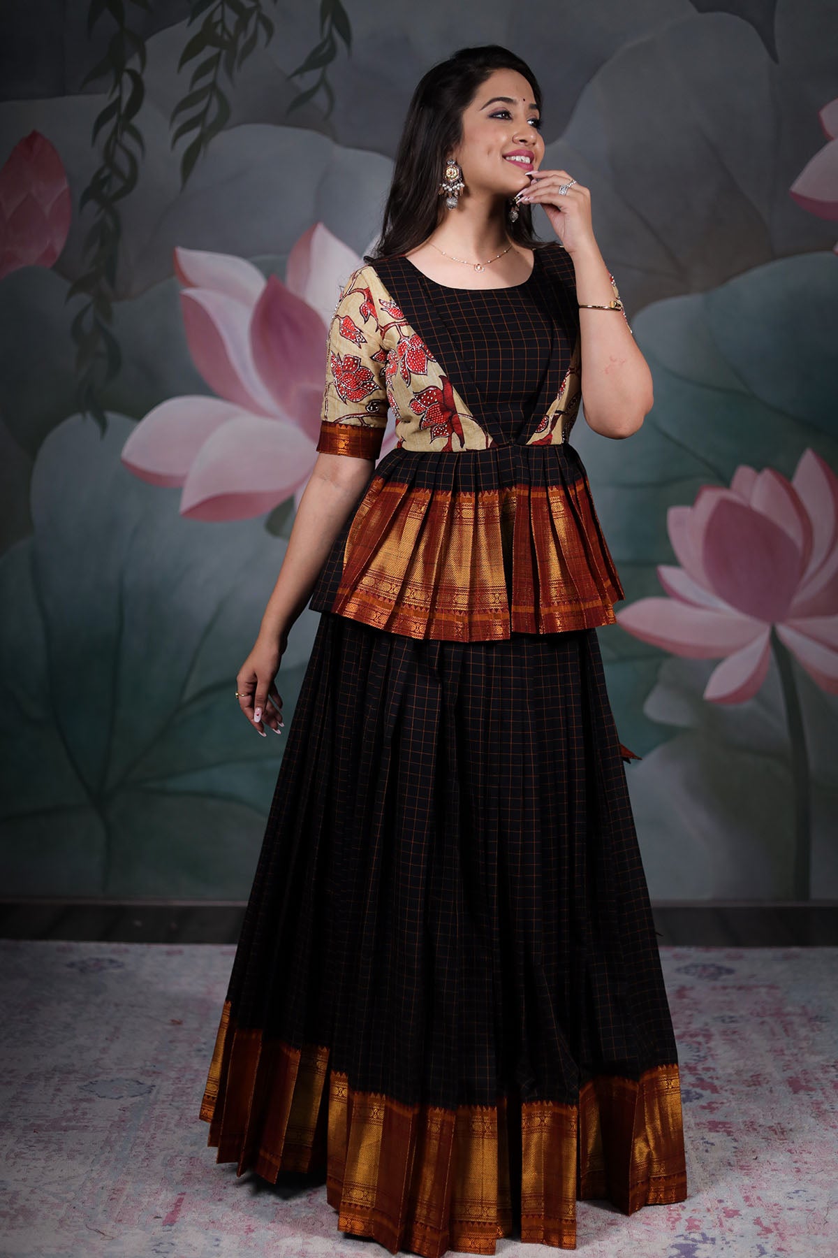 reuse saree | Saree dress, Half saree designs, Designer saree blouse  patterns