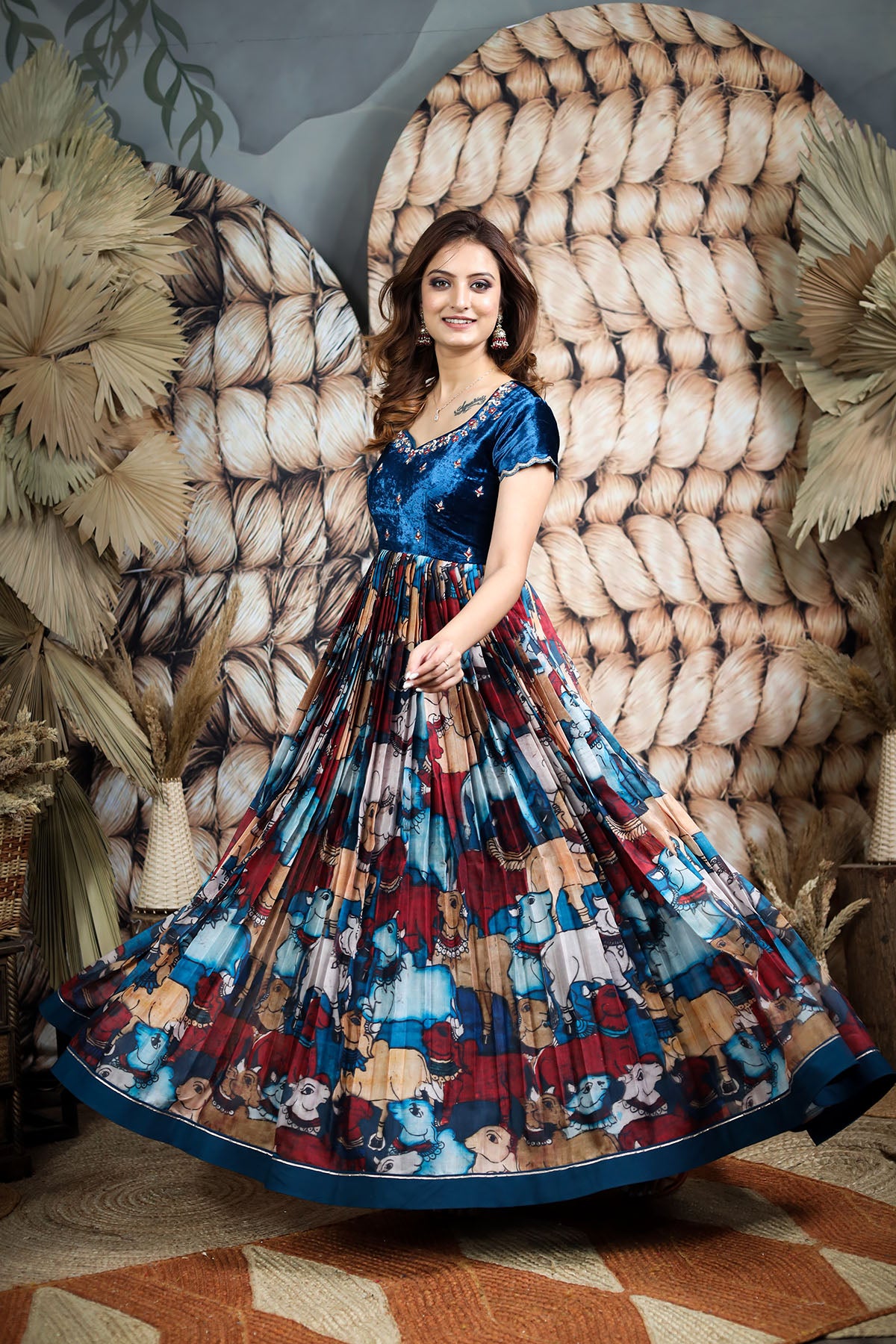 Nirvana Kalamkari Anarkali Dress BK622N