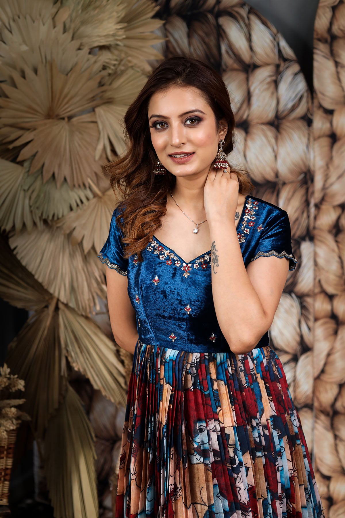 Nirvana Kalamkari Anarkali Dress BK622N