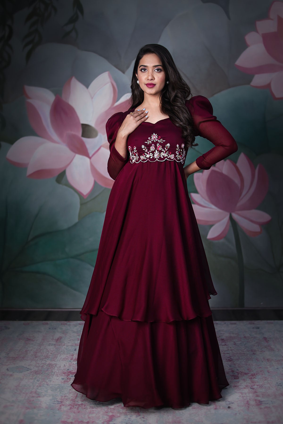 CHAHELI PARTY WEAR GOWN BK647N