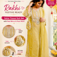 Salsa Tissue Mirror Work Suit Set with Matching Potli Bag
