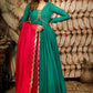 EMERALD GREEN ETHNIC DRESS BK609N