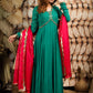 EMERALD GREEN ETHNIC DRESS BK609N