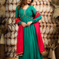 EMERALD GREEN ETHNIC DRESS BK609N