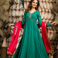 EMERALD GREEN ETHNIC DRESS BK609N