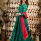 EMERALD GREEN ETHNIC DRESS BK609N