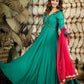 EMERALD GREEN ETHNIC DRESS BK609N