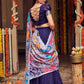 ADMIRAL BLUE NARAYANPET LEHENGA SET BK707N