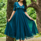 Indigo Georgette Frock PC700