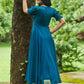 Indigo Georgette Frock PC700