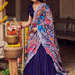 ADMIRAL BLUE NARAYANPET LEHENGA SET BK707N