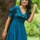 Indigo Georgette Frock PC700