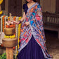 ADMIRAL BLUE NARAYANPET LEHENGA SET BK707N