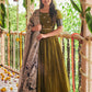 Juniper Green & Black Handloom Dress BK706N