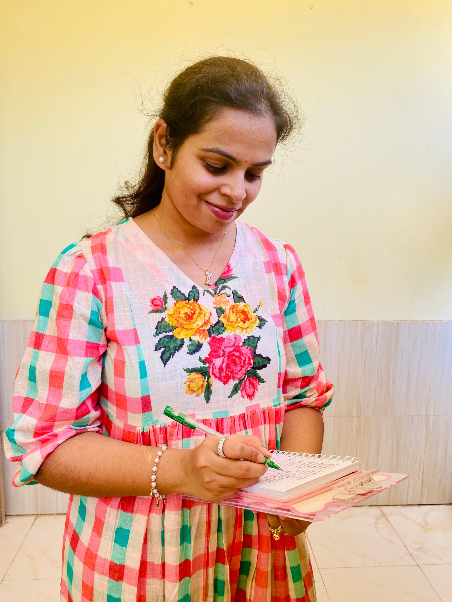 Everyday Mul Cotton Gingham Dress
