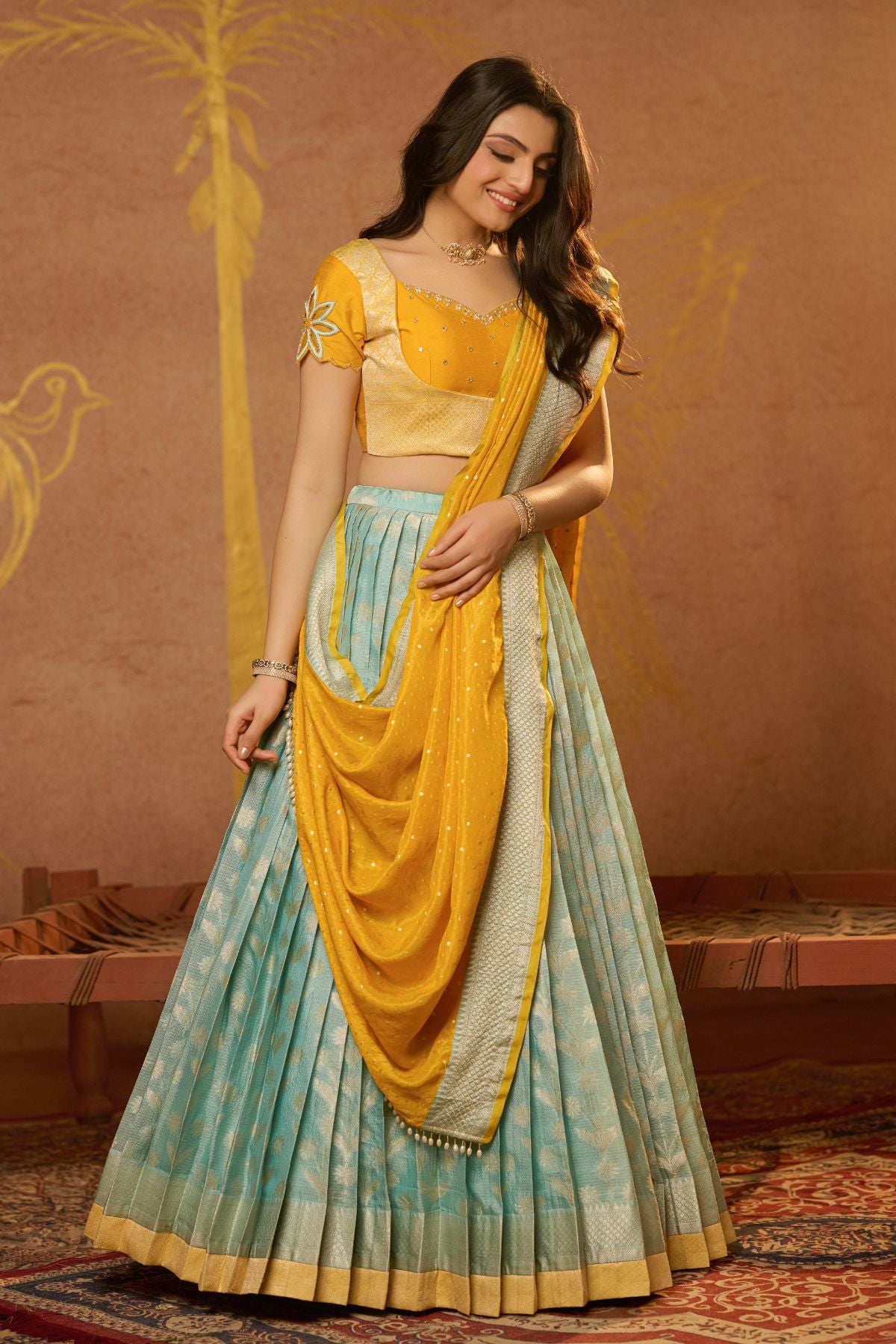 Aadhya Lehenga Set in Yellow  PC1016N