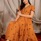 Apricot Summer Dress in Rust PC828N