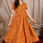 Apricot Summer Dress in Rust PC828N