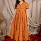 Apricot Summer Dress in Rust PC828N