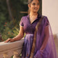 Begani Lavender Floral Silk Anarkali Set PC773