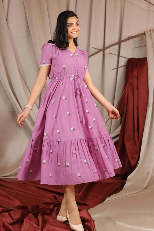 Belle Summer Dress in Orchid PC823