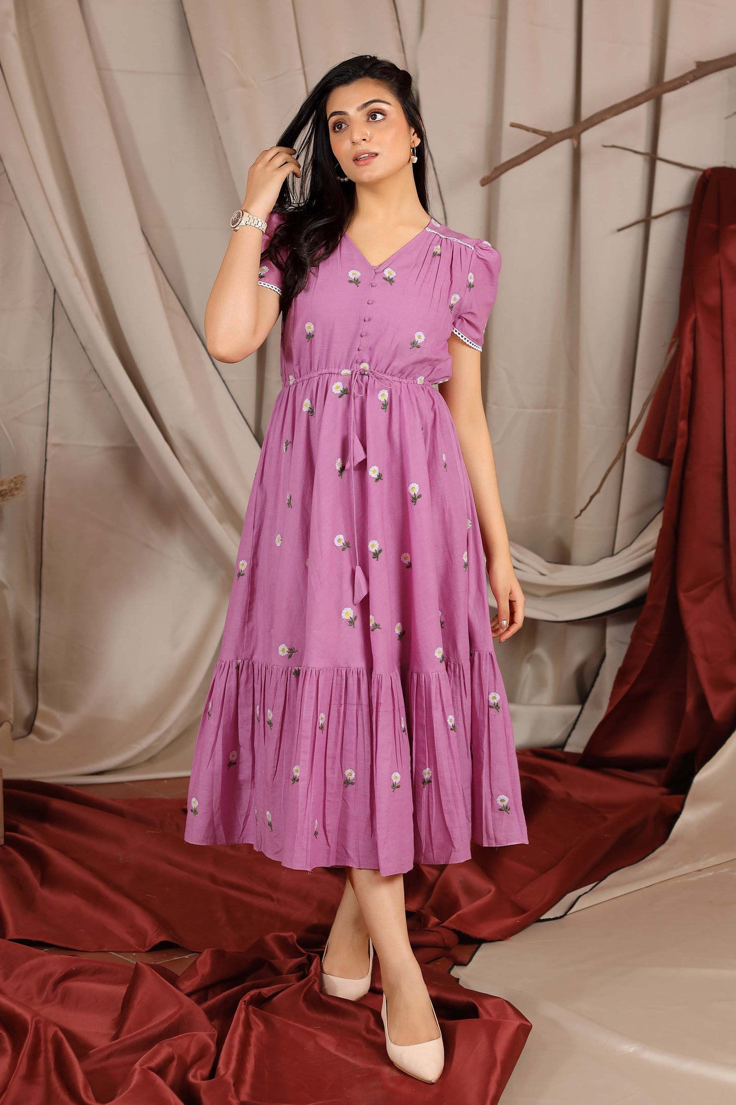 Belle Summer Dress in Orchid PC823