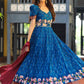 Bit Of Blue Bandhej Anarkali Dress PC731
