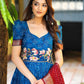 Bit Of Blue Bandhej Anarkali Dress PC731