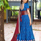 Bit Of Blue Bandhej Anarkali Dress PC731