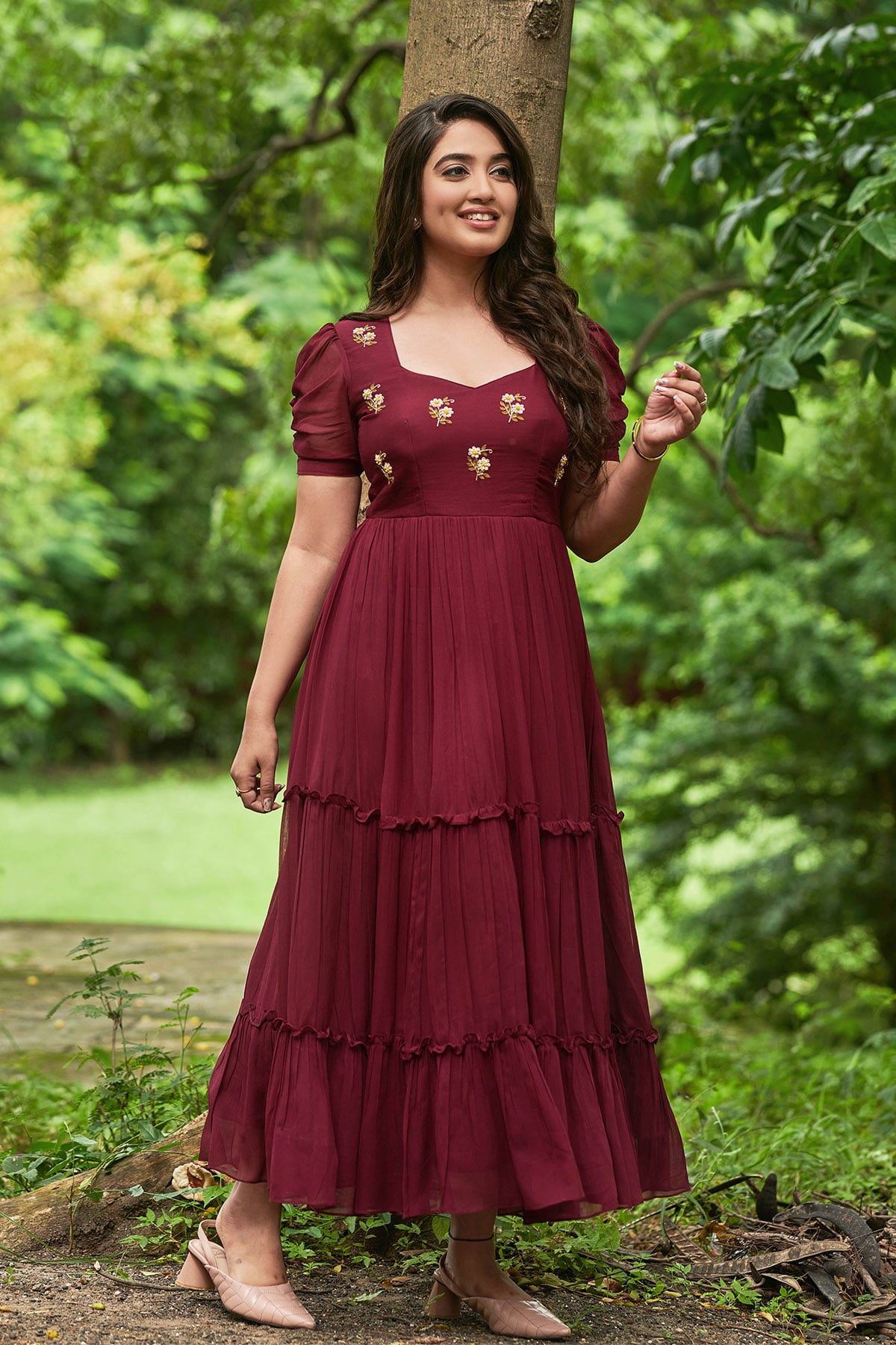 Boysenberry Georgette Frock BK686N