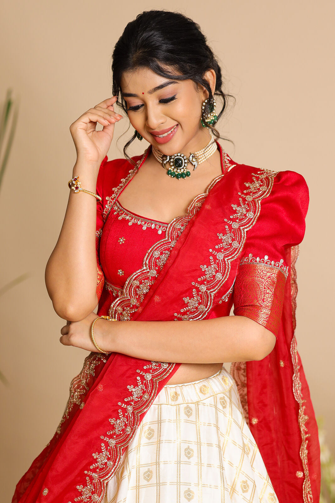 Brindadevi Banarasi Lehenga Set PC795N