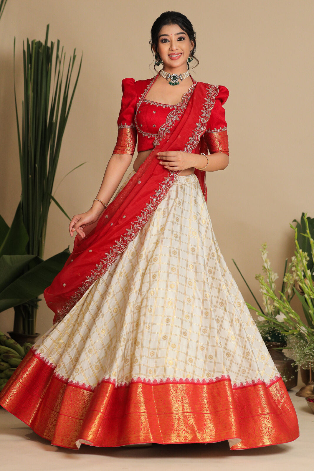 Brindadevi Banarasi Lehenga Set PC795N