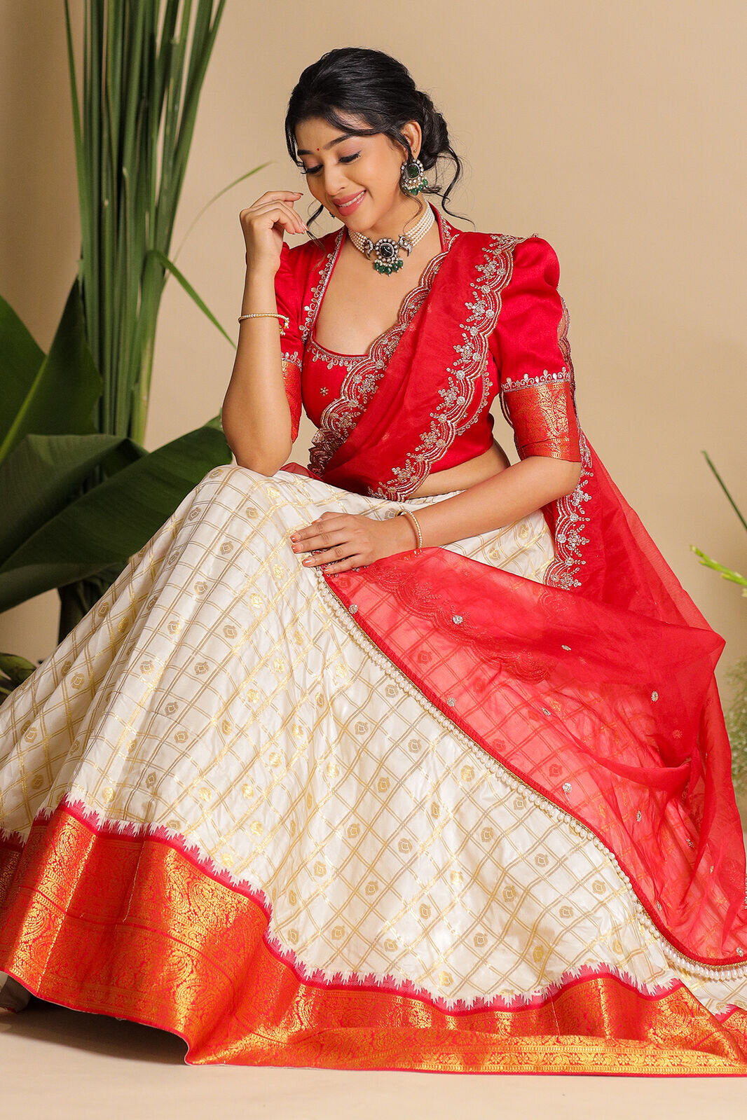 Brindadevi Banarasi Lehenga Set PC795N