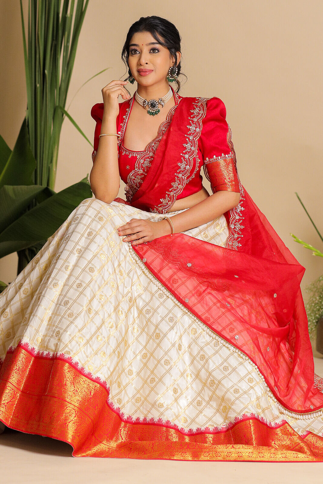 Brindadevi Banarasi Lehenga Set PC795N