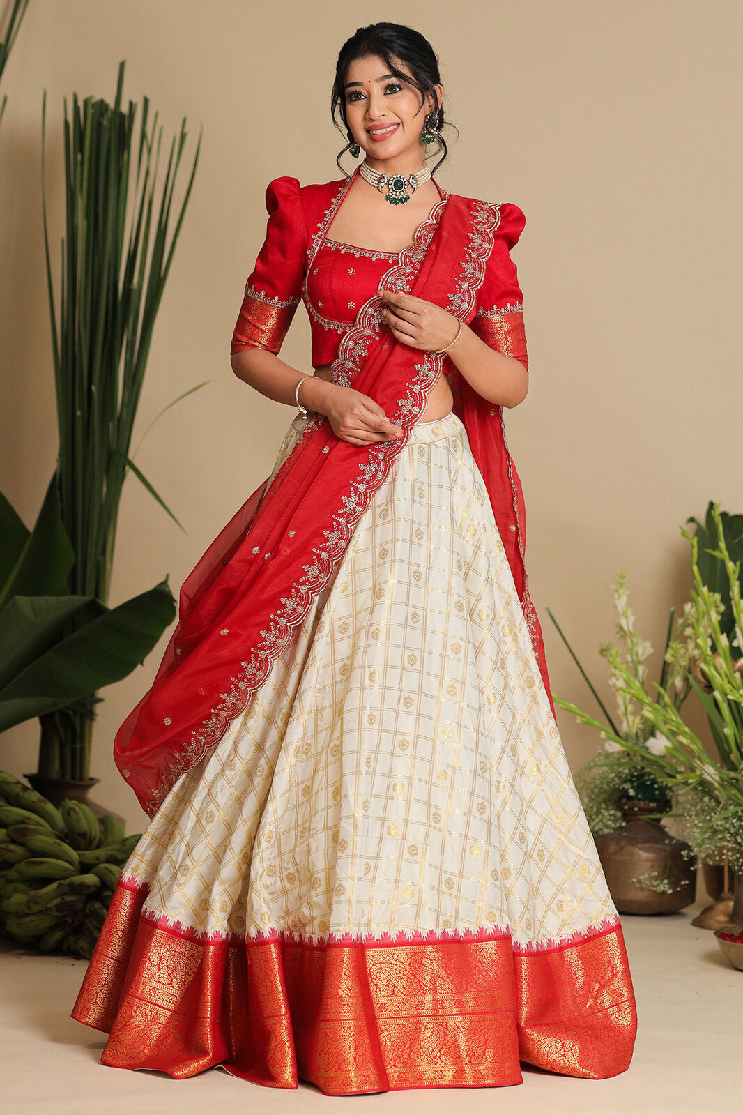 Brindadevi Banarasi Lehenga Set PC795N