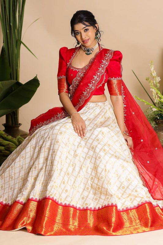 Brindadevi Banarasi Lehenga Set PC795N