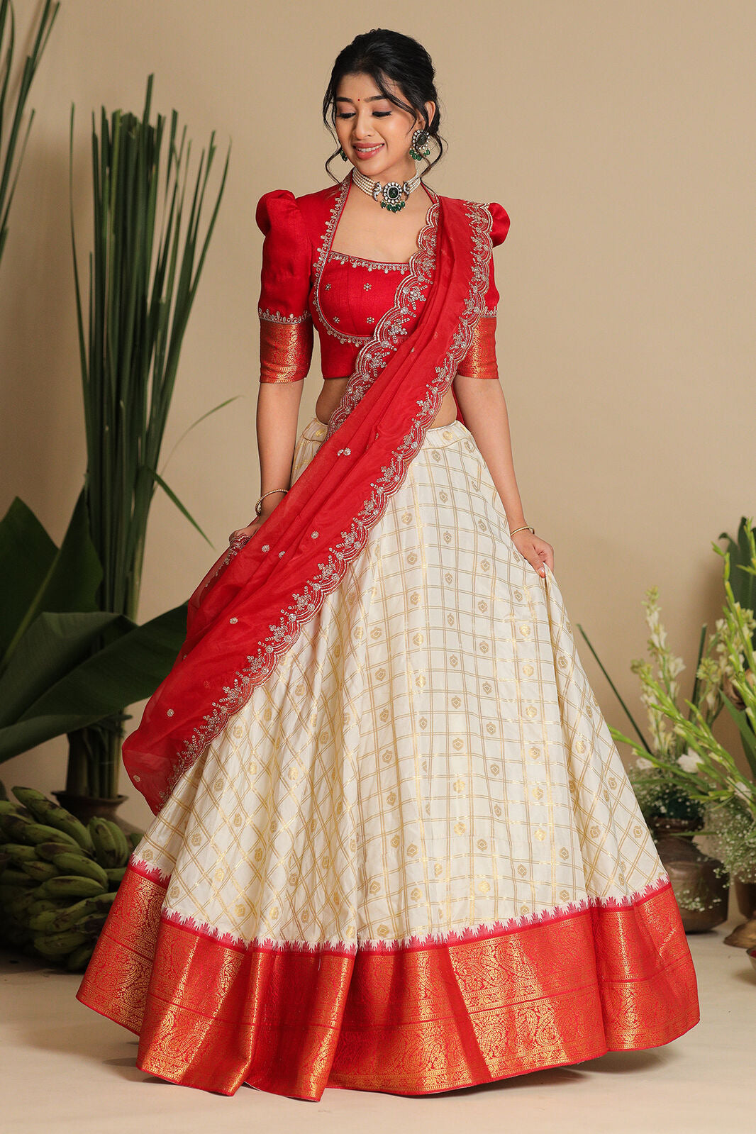 Brindadevi Banarasi Lehenga Set PC795N